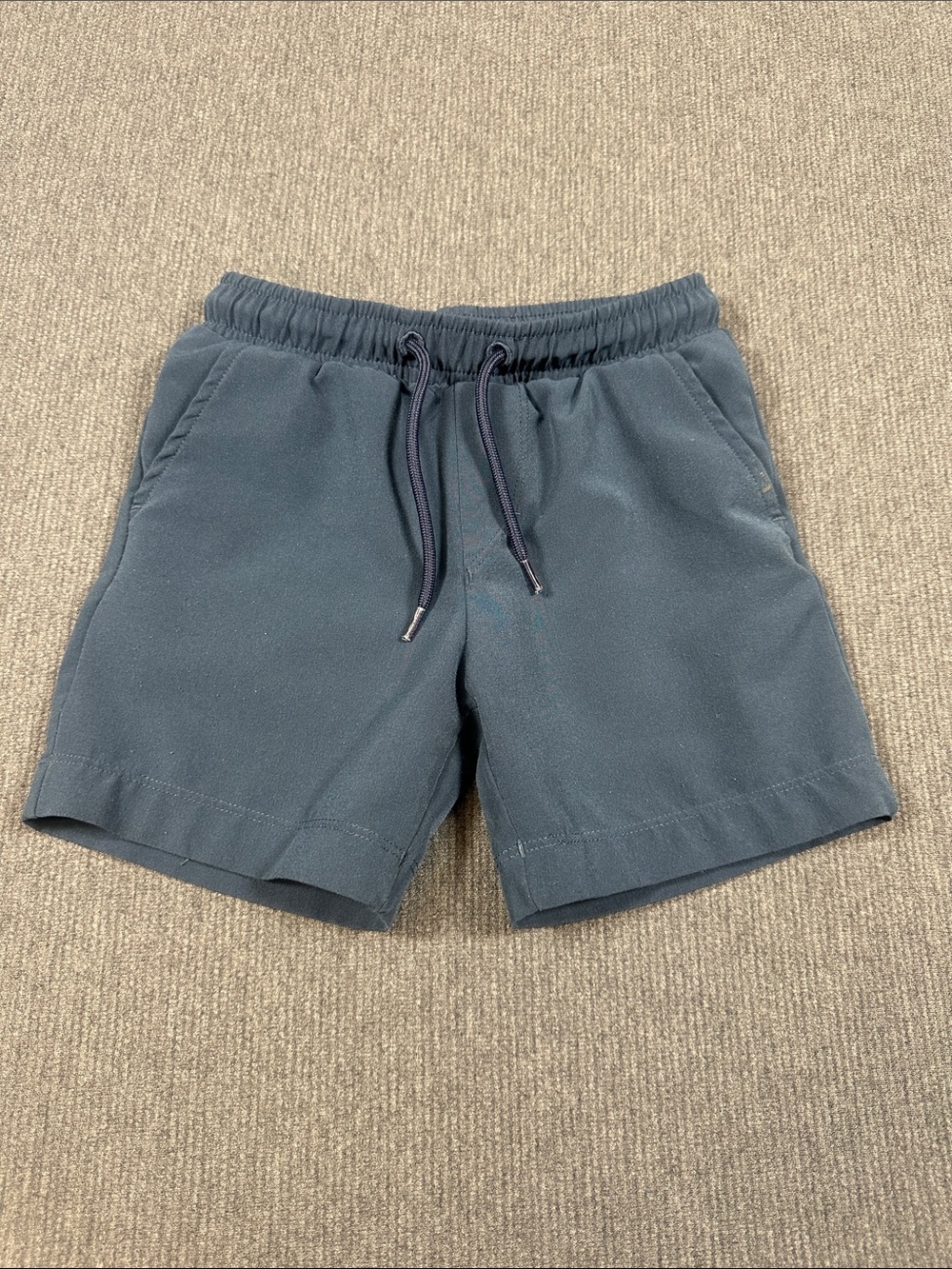 Vineyard Vines Performance Shorts Navy Blue Boys 4T Elastic Waist Drawstring